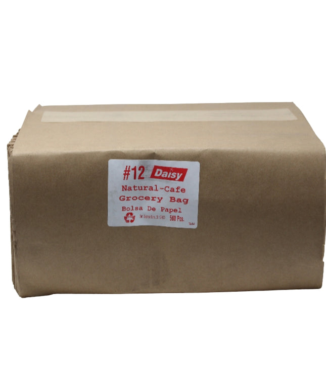 BAG PAPER #12 BROWN 500/BNDL