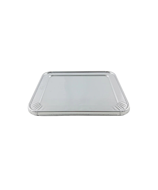 ALUMINUM LID FOR 1/2 SIZE ALUMINUM FOIL PAN 100/CS.
