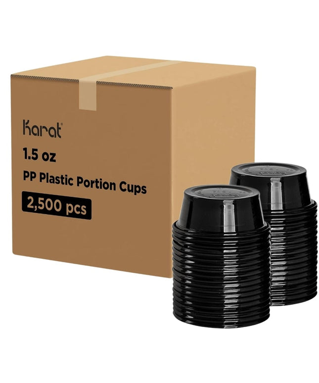 KARAT BLACK PORTION CUP 1.5 OZ. 2500/CS.