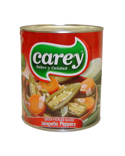 CAREY JALAPENOS RAJAS SLICED 6/10 LBS.