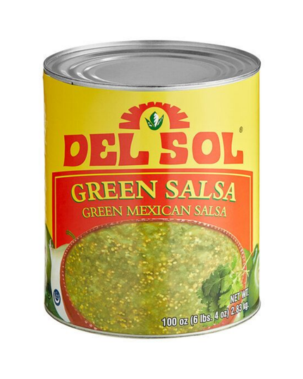 DEL SOL SALSA MEXICAN GREEN 6/10 LBS.