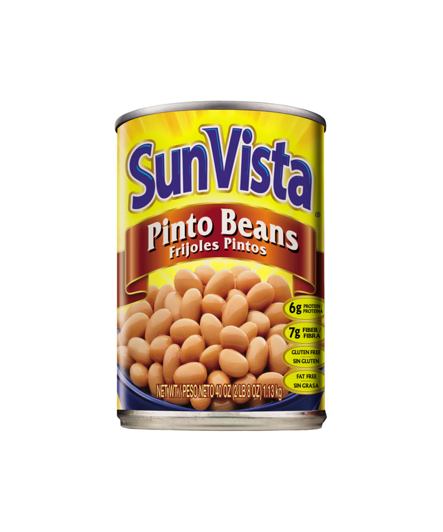 SUN VISTA PINTO BEANS 12/40 OZ.