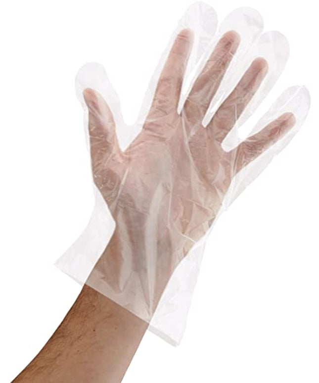 POLY GLOVES UNISIZE 500CS.