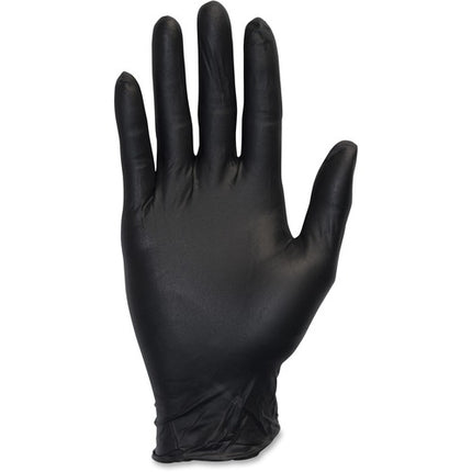 NO POWDER  BLACK NITRILE GLOVES MEDIUM 10/100