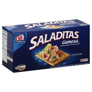 CRACKERS SALADITAS GAMESA 12 BOXES /42 PACKETS 0.38 OZ