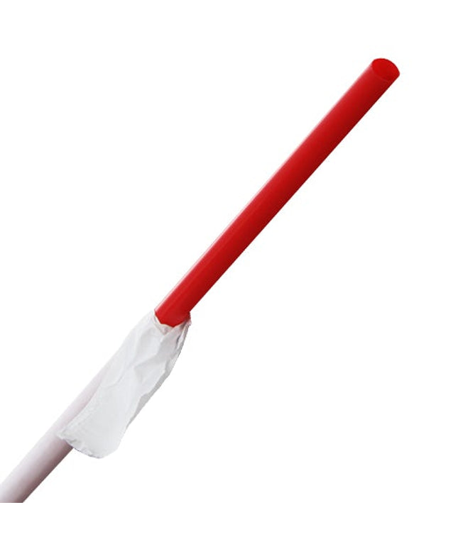 STRAW PLAST GIANT RED 10.25'' 4/300 PCS.